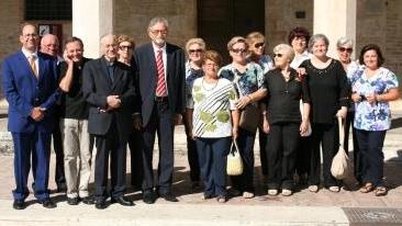 Foto di gruppo in occasione della visita a Montefalco