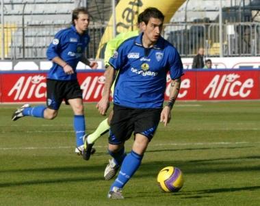 Luca Saudati con la maglia dellEmpoli 