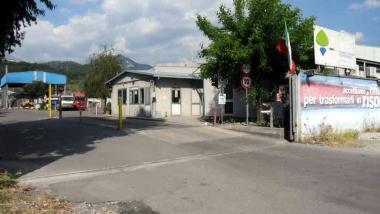 <b>LINGRESSO.</b> Lentrata allo stabilimento del Cermec 