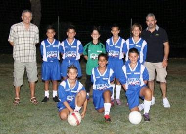 La squadra del rione Ponte al gran completo 