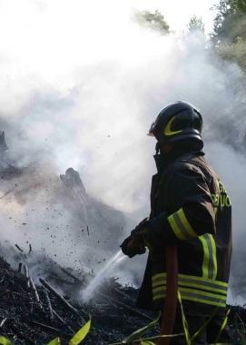 Un incendio boschivo  