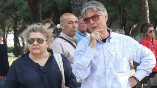 L’assessore Tredici in visita nel parco con i commissari