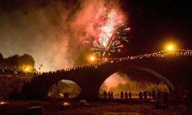 Immagini del gran finale di Medievalis a Pontremoli 