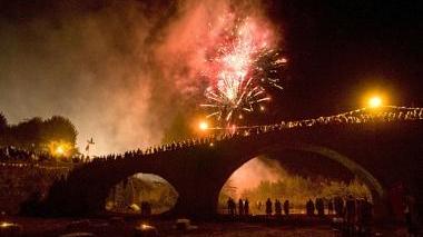 Immagini del gran finale di Medievalis a Pontremoli