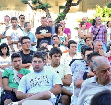 I tifosi presenti ieri sera 