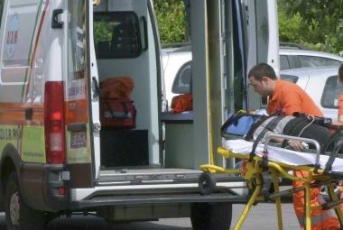 Un intervento in con lambulanza 