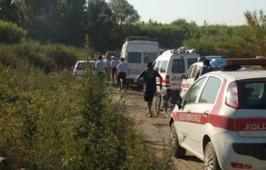 Lintervento della polizia municipale al campo di Colignola 