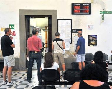 Lattesa ieri mattina al Cup dellospedale del Ceppo 