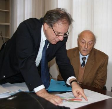 Roberto Piccini con il suo predecessore alla Porto 2000 Guido Asti   