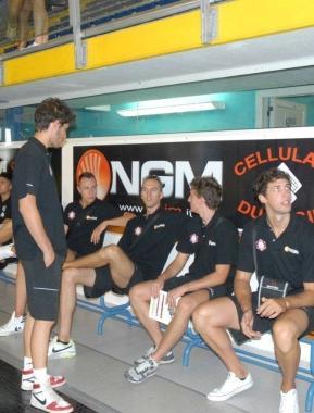 Un momento di relax al Pala- Parenti   