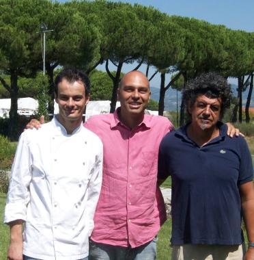 Lo chef Meccheri, Manolo Cacciatori e Attilio Ferri 