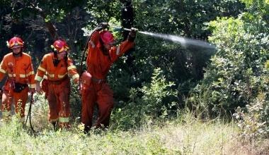 Un incendio nella zona      