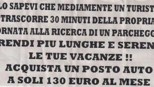 <b>CARTELLO </b>Comparso nei giorni scorsi nel quartiere Salciaina