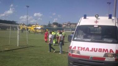 Un elisoccorso al campo sportivo di Certaldo (foto d’archivio)