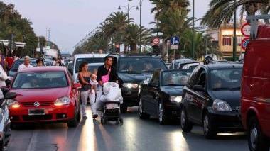 <b>BLOCCATO.</b> Il traffico in una giornata di S. Ermete