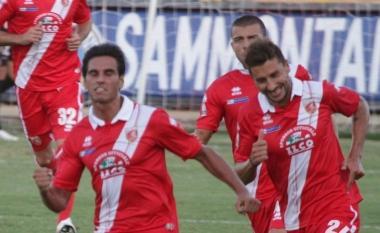 <b>DI CORSA</b> Luis Maria Alfageme dopo il gol dell1-0 contro il Gubbio 