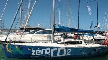 Il veliero ecologico “Zero C02” targato Solvay e presentato sabato scorso al porto di Rosignano