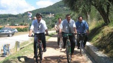 Miss Italia, riprese sulla pista ciclabile