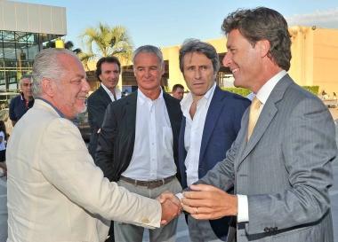Vannucci con De Laurentiis, Ranieri e Montali 