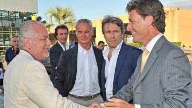 Vannucci con De Laurentiis, Ranieri e Montali