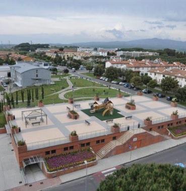 Un’immagine dei giardini tra via Brodolini e via Guido Rossa