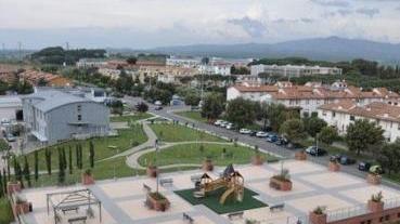 Un’immagine dei giardini tra via Brodolini e via Guido Rossa