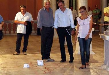 Enrico Rossi e Roberto Pucci in visita alla mostra  