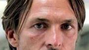 A sinistra mister Filippi e il bomber della Massese Igor Zaniolo; a destra i tifosi bianconeri: dopo tante delusioni aspettano la rinascita delle zebre
