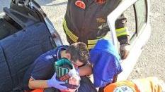 Incidente, scattano i soccorsi esercitazione della Croce Verde