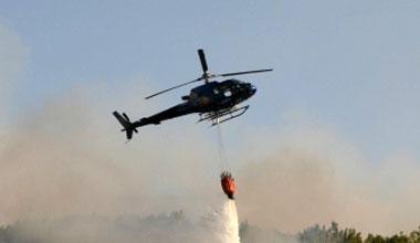 Pineta in fiamme a Massa Macinaia