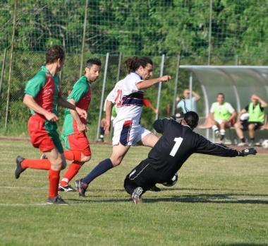 Una partita del campionato Amatori Uisp  