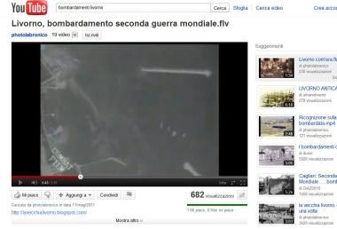 Uno dei filmati dei bombardamenti di Livorno pi&ugrave; cliccati su Youtube 