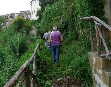 Uno dei vicoli carbonari riscoperti a San Miniato  