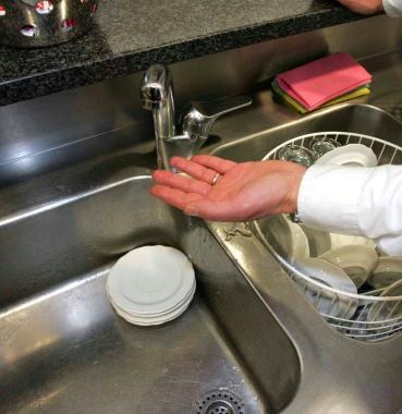 Rubinetti a secco in un locale 