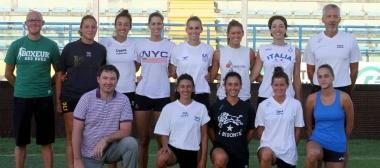 Il gruppo della Rep Packaging che ha iniziato la preparazione in vista del prossimo campionato di serie B1 femminile di volley 
