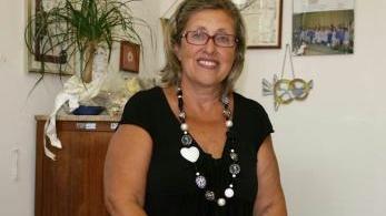 Paola Zecchi nel suo ufficio di direttrice didattica
