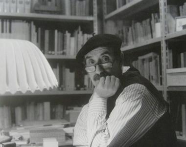 Gianfranco Chiavacci nel suo studio   
