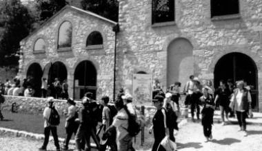 Visitatori al parco di San Silvestro    