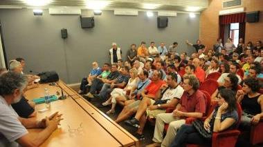 Un momento dell’incontro che si è tenuto in via Valtriani