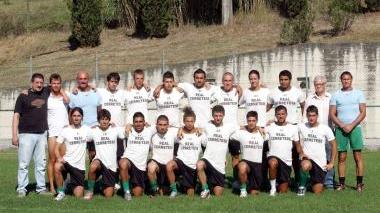 Il gruppo della Real Cerretese che oggi inizierà l’avventura nella Coppa Italia edizione 2011/2012