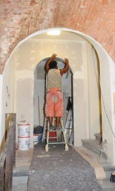 Lavori alla casa natale di Puccini 