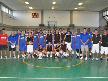 <b>ESORDIO</b>. Il Basket Grosseto prima dellamichevole con il Missouri 
