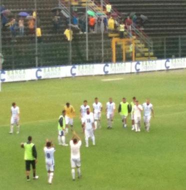 Il diluvio un'ora prima del match