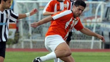 Cerri, autore del gol del pari momentaneo per il Pescia Uzzanese a Massa