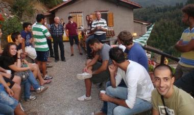 Un momento della presentazione della squadra da parte del presidente Masieri 