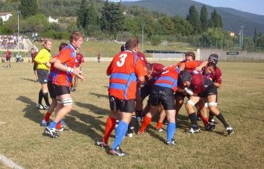 Una mischia ordinata durante unazione di gioco 