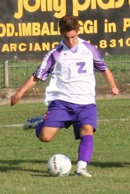 Pietro Citera autore del gol iniziale della Larcianese  