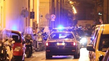 L’intervento della polizia dopo la rissa