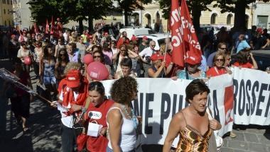 <b>IN PIAZZA.</b> Pi&ugrave; di 1500 persone hanno partecipato alla manifestazione 