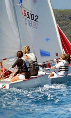 Un momento della regata 